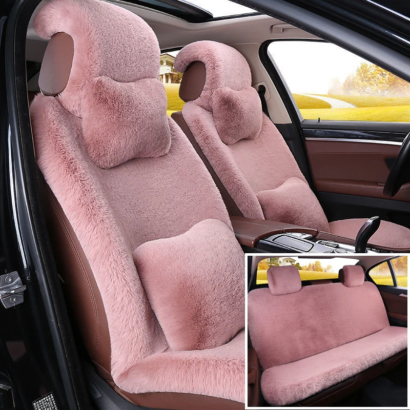 Car Cushion Winter Plush Short-haired Rabbit Fur Warm Wool For Toyota Camry 1995 sv40 | Автомобили и мотоциклы