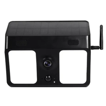 

Wireless WiFi 1080P Solar Battery Powered IP Security Camera With Motion Sensor Floodlight Outdoor, Night Vision, Motion Alarm
