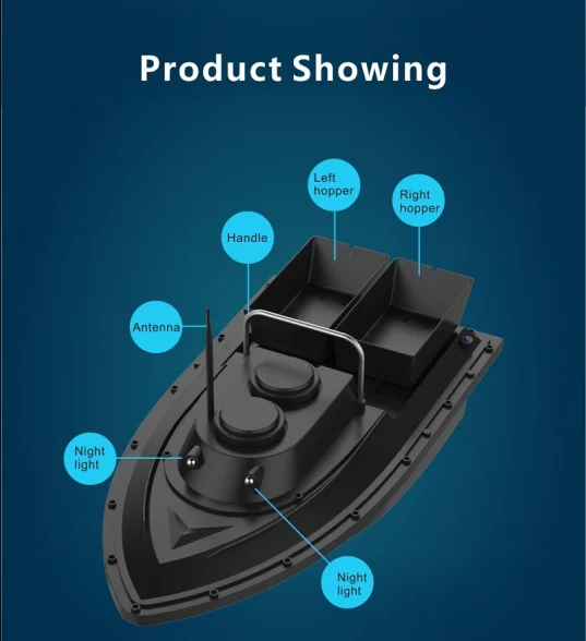 Fishing Tool Smart RC Bait Boat Toys Dual Motor Fish Finder Ship For fishing Boat Remote Control 500m Fishing Boats Speed a Boat