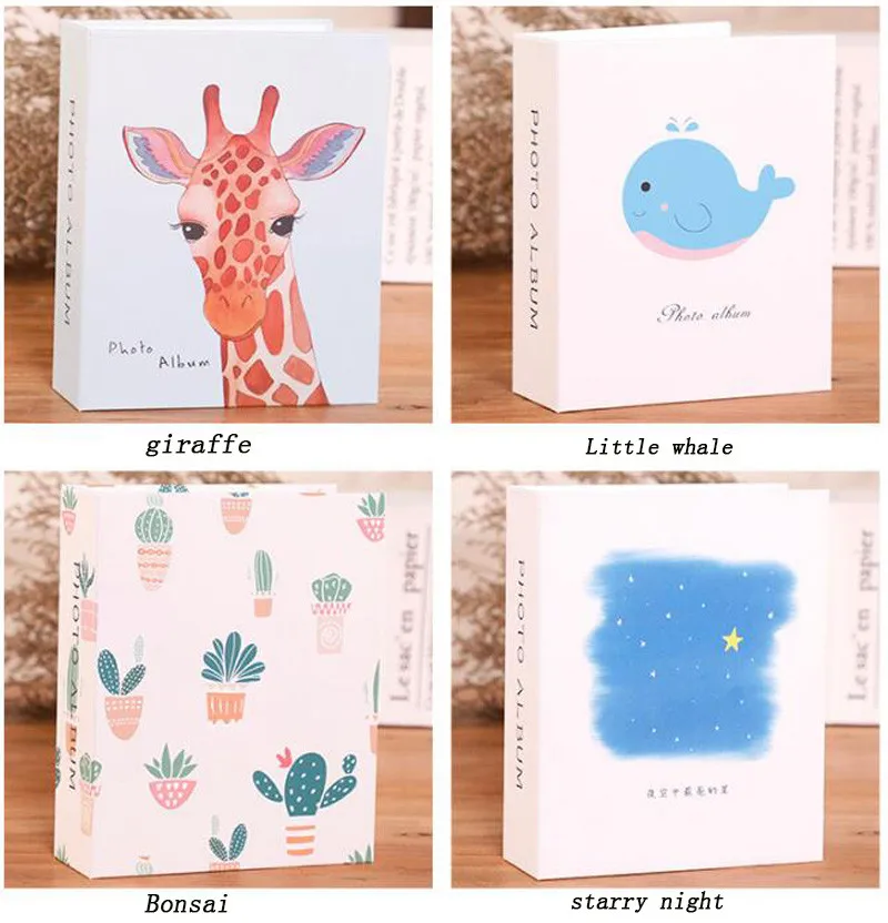 6 inch 100 Pictures Pockets Photo Album Interstitial Photos Book Case Kid Album Storage Family Wedding Memory Gift Scrapbooking