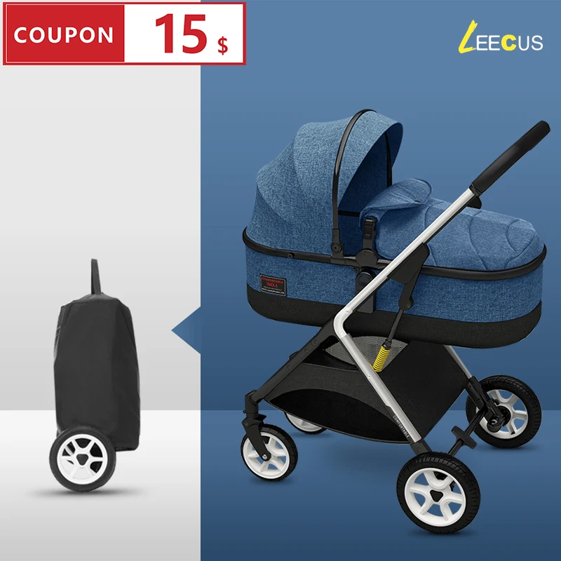 New Arrival  2019 Baby stroller can sit reclining light folding simple high landscape baby child shock two-way t 