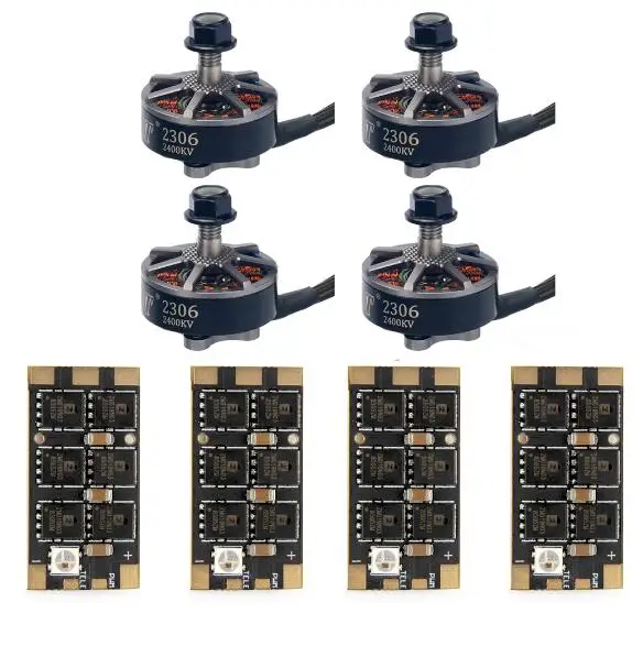 JMT Мотор ESC Combo 2306 2400KV Бесщеточный 3~ 4S мотор с REV35 35A BLheli_S 2-6S 4 в 1 ESC для DIY FPV гоночного дрона - Цвет: with Tekko32 F3 ESC