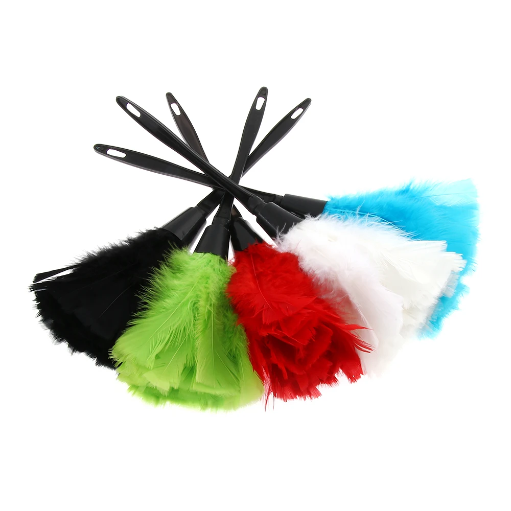 1PC Multicolor Feather Duster with Plastic Handle Anti Static Dust Brush Car Washer for Home Cleaning Tools Key Bord Cleaning feather duster keyboard cleaning brush