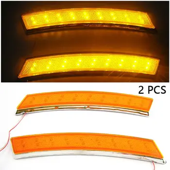 

Parts LED Lights Accessories Auto 2Pcs Eyebrow Side Marker Turn Signal