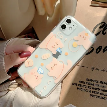 

Happy Birthday kitten Anime cat letter cute Phone case for iPhone 11 Pro MAX X XR case silicone cover for iPhone 7 8 6 Plus Case
