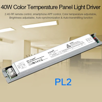 PL2 40W Driver MiBOXER(milight) PL2 40 Вт цветовая температура светодиодный драйвер панели, входная мощность ac220в; Выходная DC30-40V; Выходная мощность(макс.) 40 Вт; 2 канала - Цвет: PL2 40W Driver