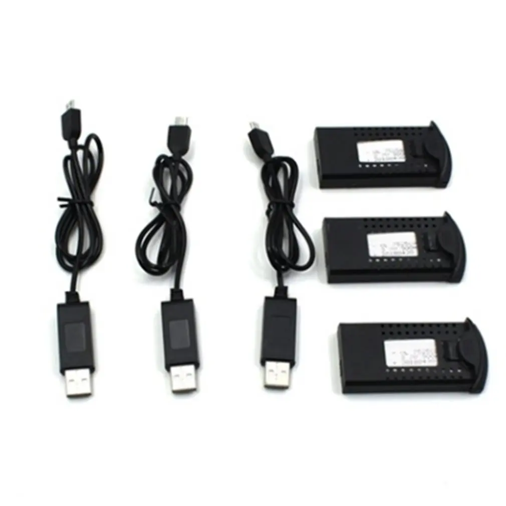 3 шт. 3,7 в 900 мАч батарея с USB кабелем ЕС зарядное устройство перезаряжаемые RC Дрон батарея для SG700DM107S складной самолет