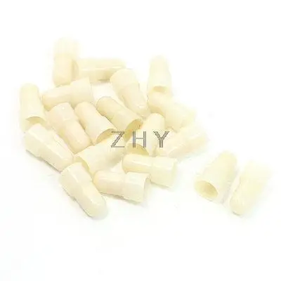 

20 Pcs 9mm Tin-plated Tube Safe Closed End Caps Wire Connector Covers Beige