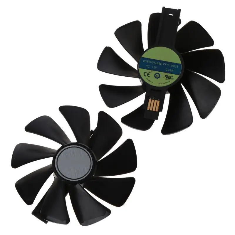 2 шт. сменный вентилятор Охлаждения видеокарты CF1015H12S 12 в 580 а для Sapphire NITRO RX 570 480