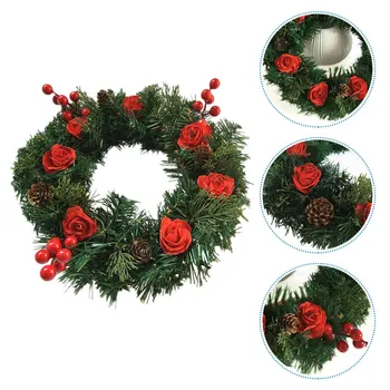 

1Pc Christmas Decorative Lei Festival Floral Leis for Home Party Christmas