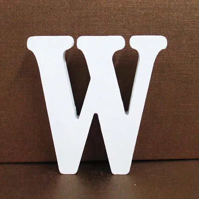 White Wooden Alphabet Letter for Personalized DIY Art and Home Decor, 10cm