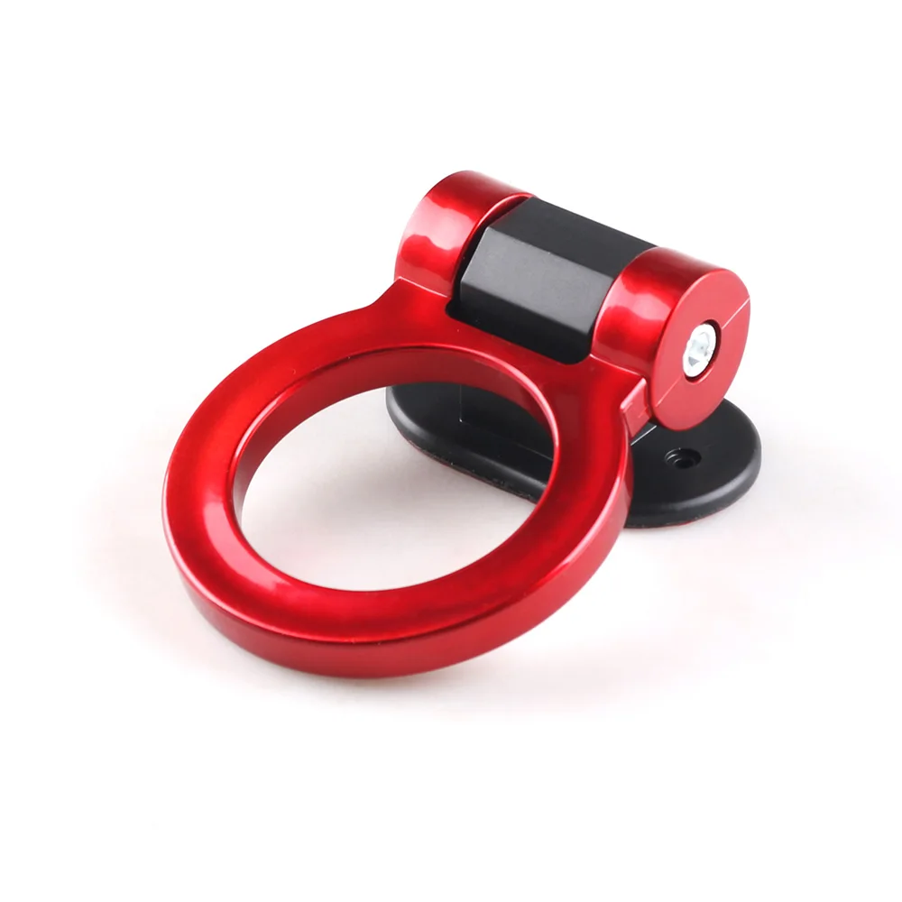 Trailer Hook Sticker ABS Car Styling Trailer Hooks Decoration Auto Rear Front Trailer Simulation Racing Ring Towing Hook