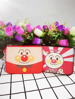 

1PCS Anpanman Anime Plush Card Holder PU Cartoon Credit ID Bags Zipper Coin Bus Card Wallet Kid Girls Birthday Gifts New