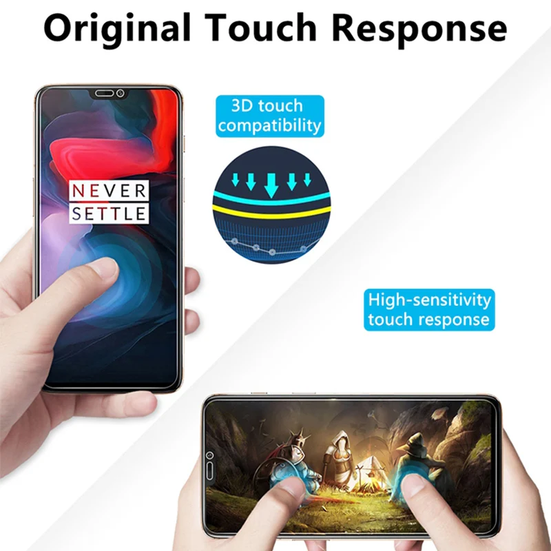 2 шт., закаленное стекло 9 H, жесткая Защитная пленка для экрана Oneplus 7T 6T 5T 3t, Защитное стекло для Oneplus 7 6 5 3 2 HD