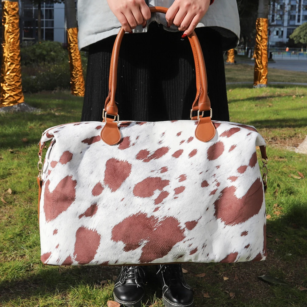 Weekender Bag Leopard Cow Cowhide 