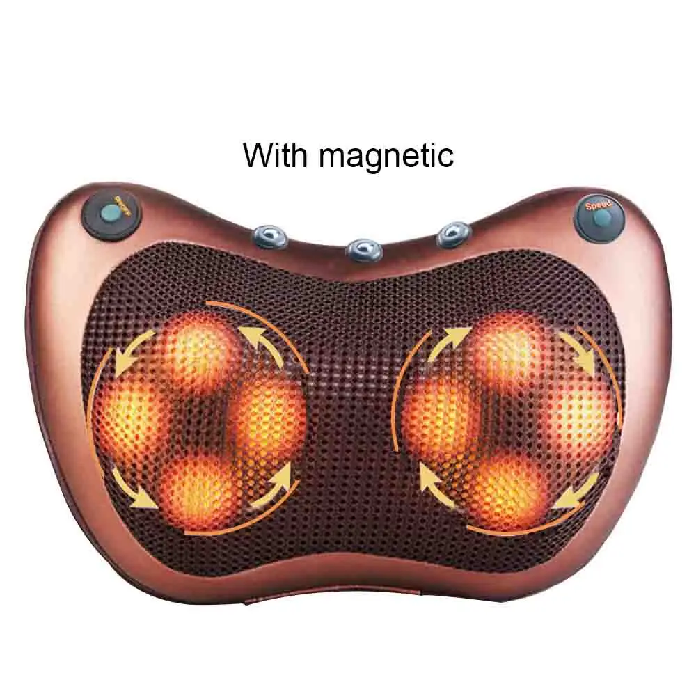 Photo Product Multifunctional Relaxation Massage Pillow Shoulder Back Infrared Heating Vibrator Electric Kneading for shiatsu Neck Massage