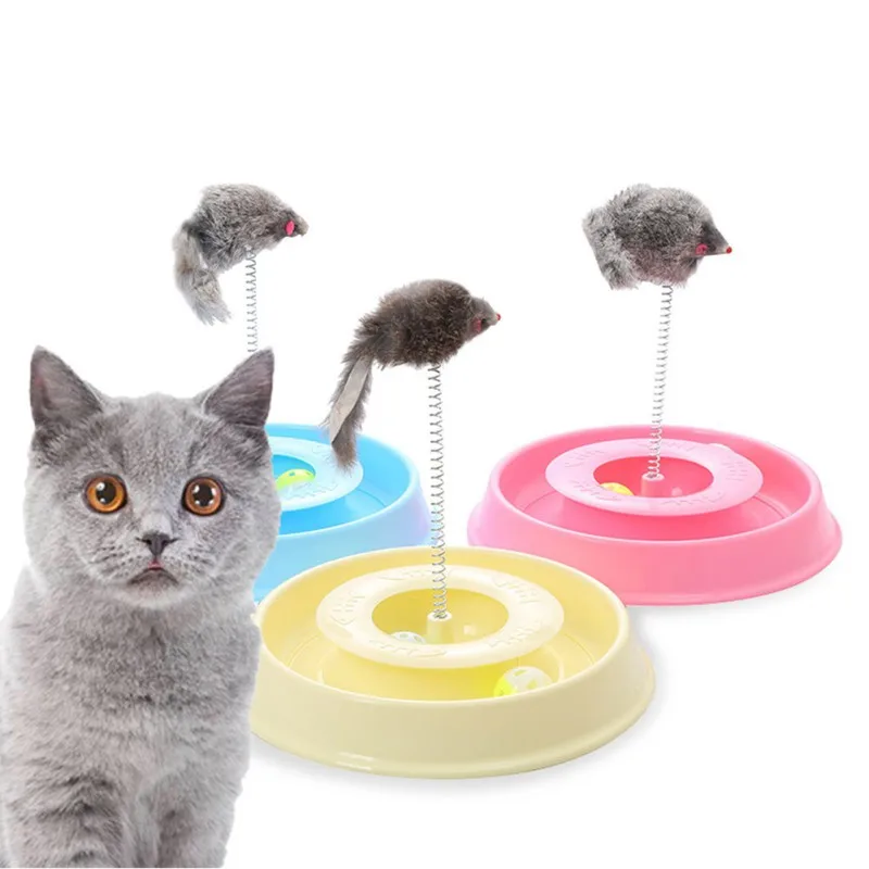 Игрушка для кошек и мышек, привлекательная для кошек, кошек, весенний гофрированный Колокольчик для кошек, забавная игрушка для игр, интерактивные игрушки для игр