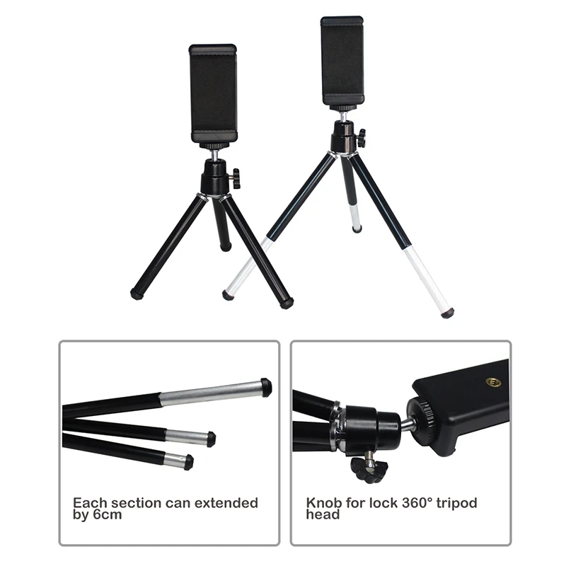 Настольный светодиодный кольцевой мини светильник с плавным затемнением со