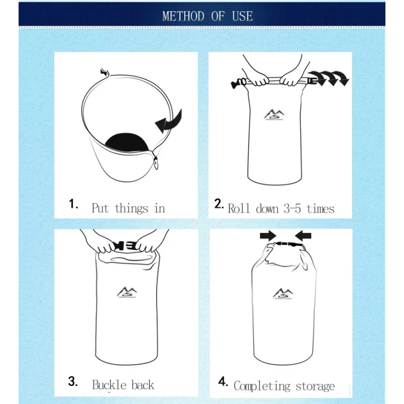 Outdoor Dry Waterproof Bag Dry Bag Sack Waterproof Floating Gear Bags for Boating Fishing Rafting Swimming