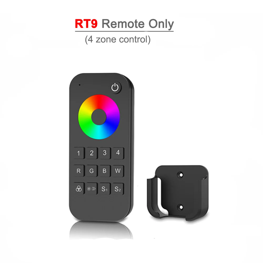RGB светодиодный пульт управления 12 В 24 В DC 12A RF 2,4G беспроводной пульт дистанционного управления Умный дом Wifi контроллер полосы пропускания RGB диммер для 12 вольт светодиодные полосы света - Цвет: RT9 Remote Only