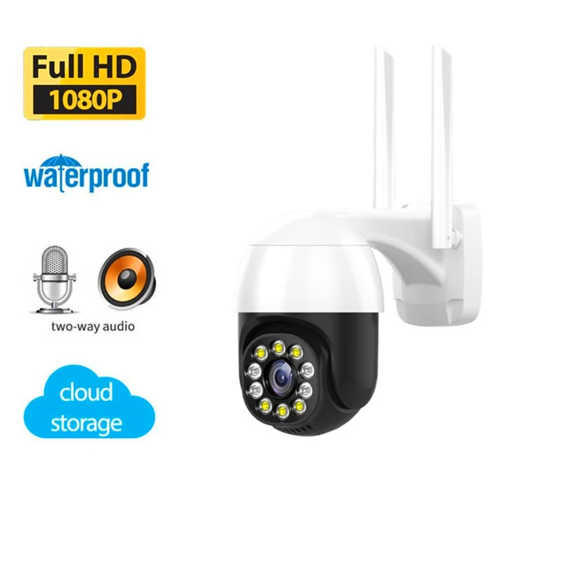1080P Ptz Mini Smart Ip Camera Speed Dome Wireless Wifi Security Cctv Camera 10Led 2Mp Sorveglianza Domestica Con Alimentazione