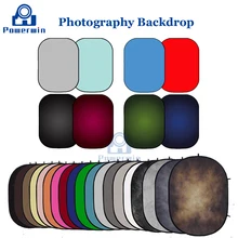 Powerwin 1.5x1m 1.5x2m Cotton Flocking Fabric Print Photography Backdrop Photo Studio Background Cloth Plate Reflector for Stand