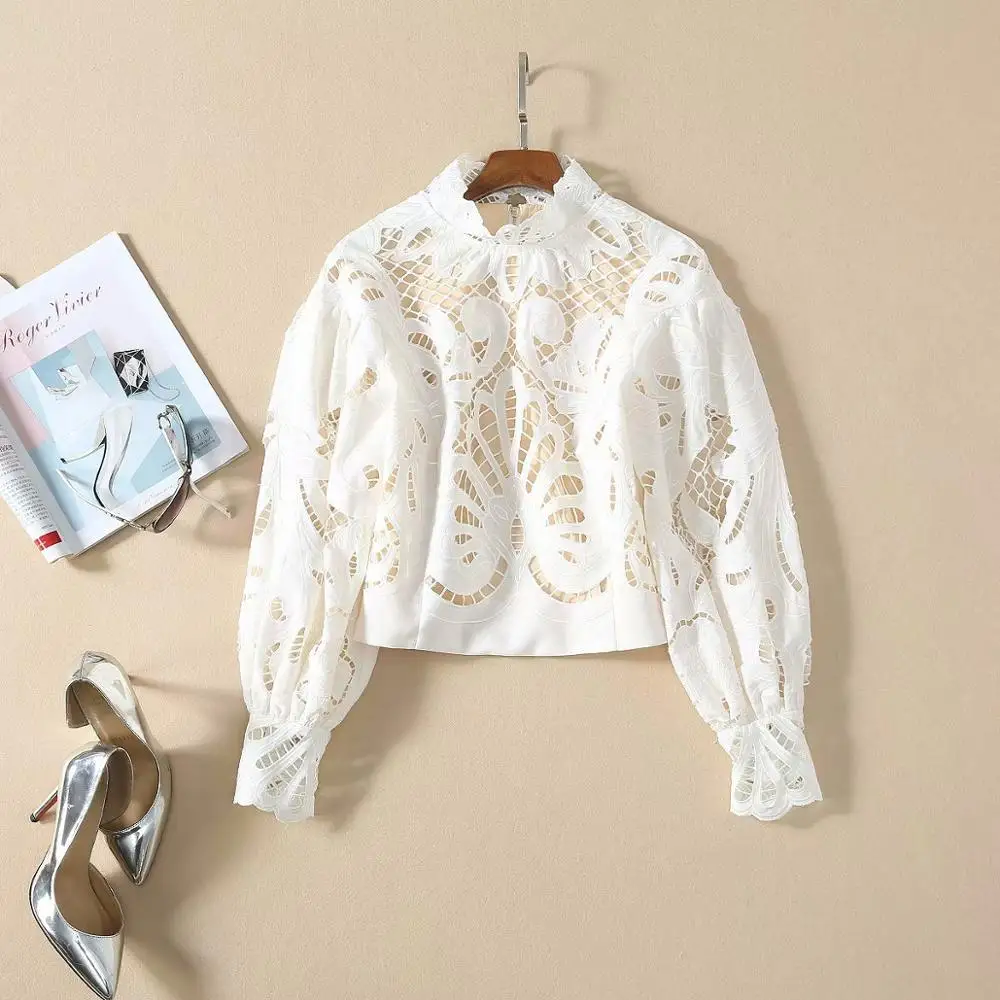 Весна 2020 Женская одежда в европейском и американском стиле белая рубашка с