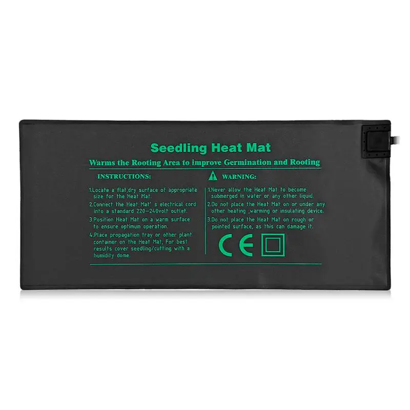 Durable Seedling Heat Mat Plant Seed Germination Propagation Clone Starter Pad Warm Hydroponic Heating Pad 52 X 24cm