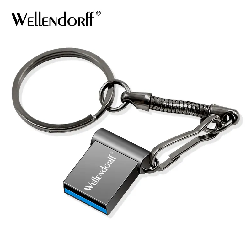 gray Металлический USB флеш-накопитель 64 ГБ, флеш-накопитель из нержавеющей стали, водонепроницаемый высокоскоростной флеш-накопитель 8 ГБ, 16 ГБ, 32 ГБ, 64 ГБ, 128 ГБ, USB флеш-накопитель - Цвет: gray