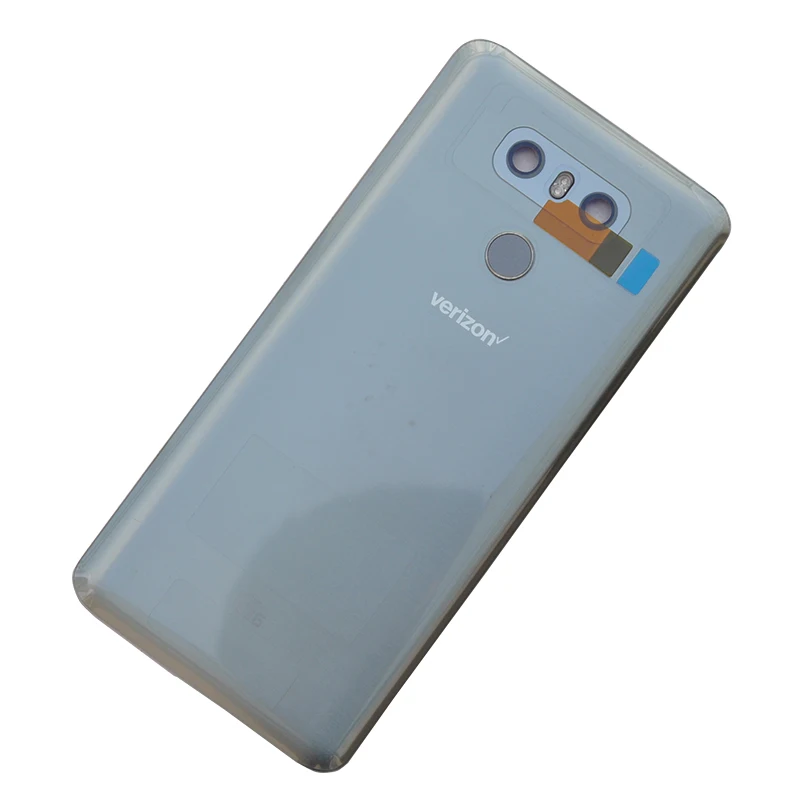 Для LG G6 LS993 US997 VS998 H870 с датчиком отпечатков пальцев+ объектив камеры задний корпус крышка батареи чехол с версией знак