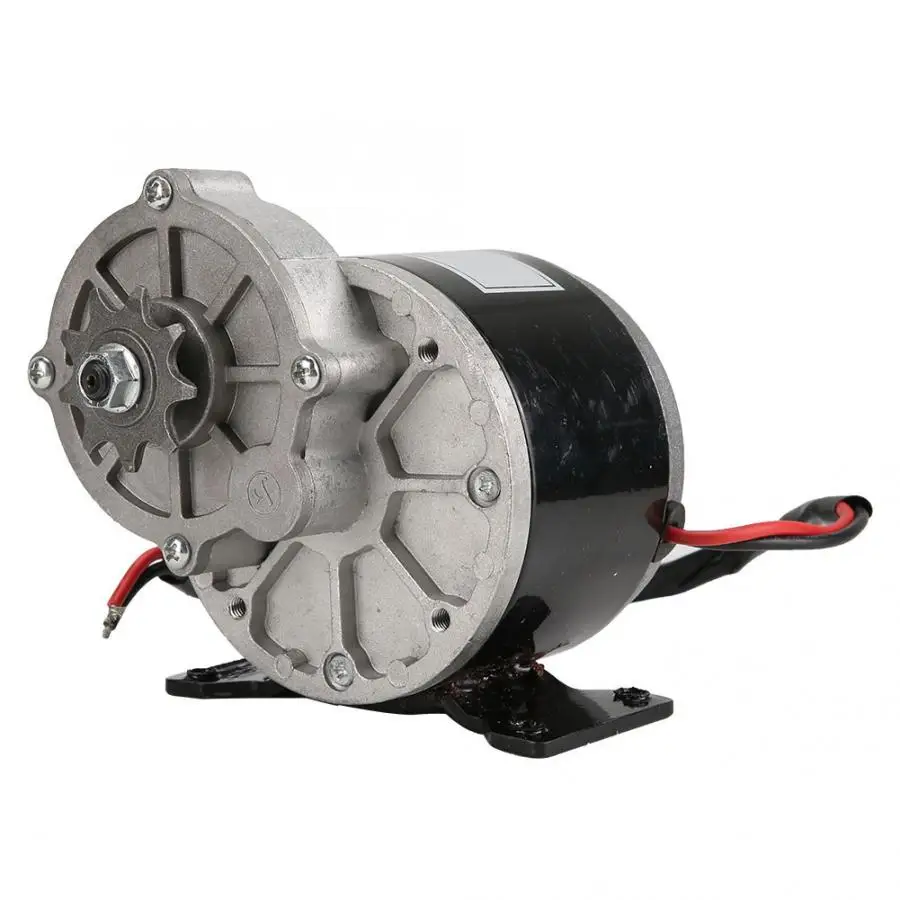 Прочный 12V 250W Шестерни снижение Электродвигатель с 9 зуба звездочки Щеткой