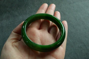 

2020 New brand natural Myanmar green yu bangle handcarved flower yu bangle real yu bracelets add certificate