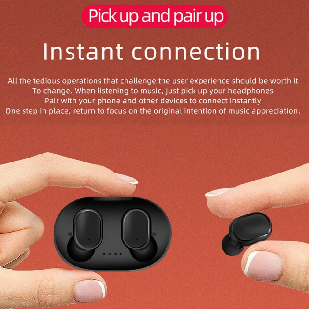 A6S bluetooth наушники, гарнитуры для Redmi Air Dots беспроводные наушники 5,0 TWS наушники с шумоподавлением микрофон наушники для Xiaomi