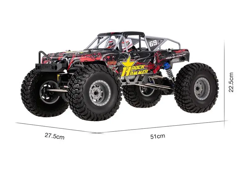 JJRC RGT 18000 1/10 2,4 GHz 4WD водонепроницаемый гоночный Радиоуправляемый автомобиль внедорожник Рок Гусеничный RTC RC игрушка