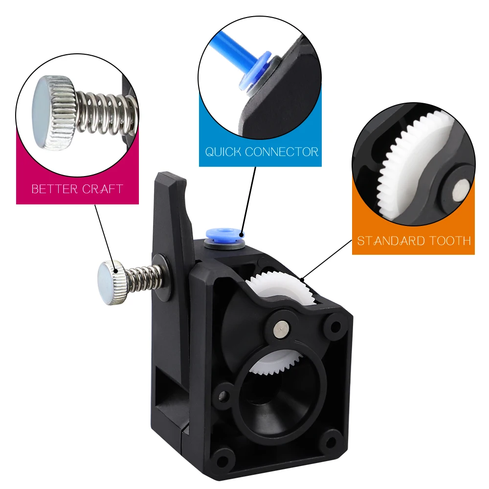 3D Printer Parts VORON MK8 Extruder Clone Dual Drive Extruder Upgrade Bowden Extruder 1.75mm Filament for 3D Printer CR10 — view 2