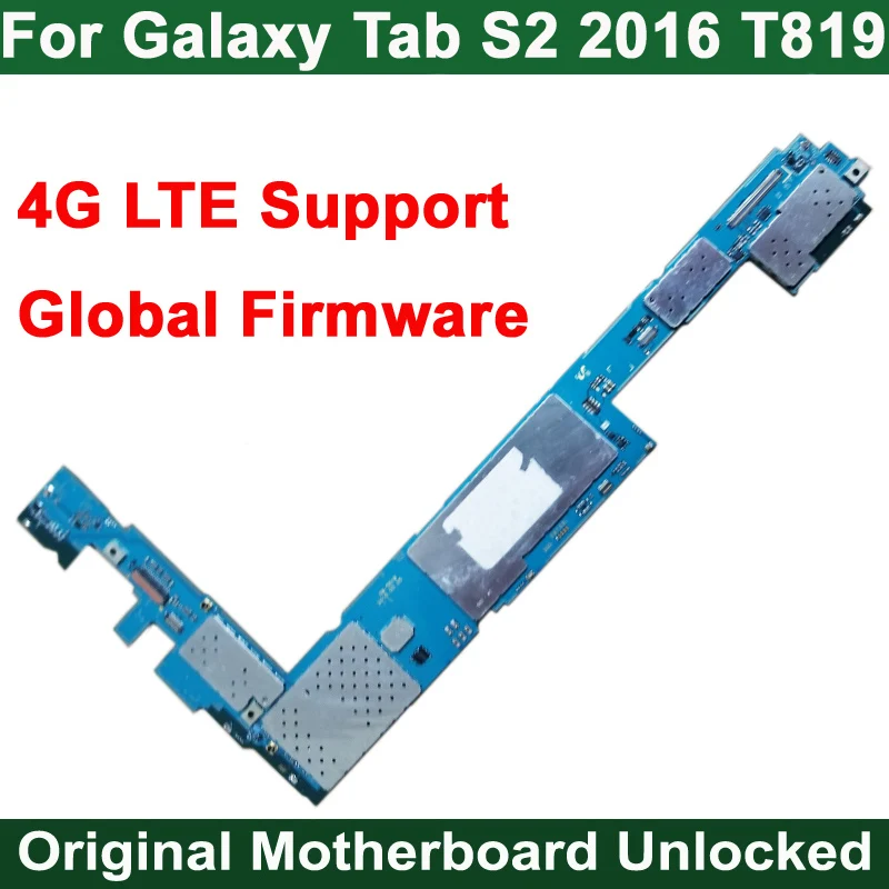 

Multilingual Original Work Unlock Mainboard Motherboard Circuits For Samsung Galaxy Tab S2 9.7 T819 LTE 4G Electronic Panel