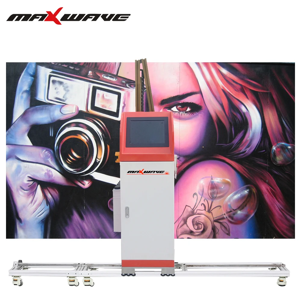 Outdoor Wear-Resistance 3D UV Vertical Wall Printer High Precision Mural Printing Machine