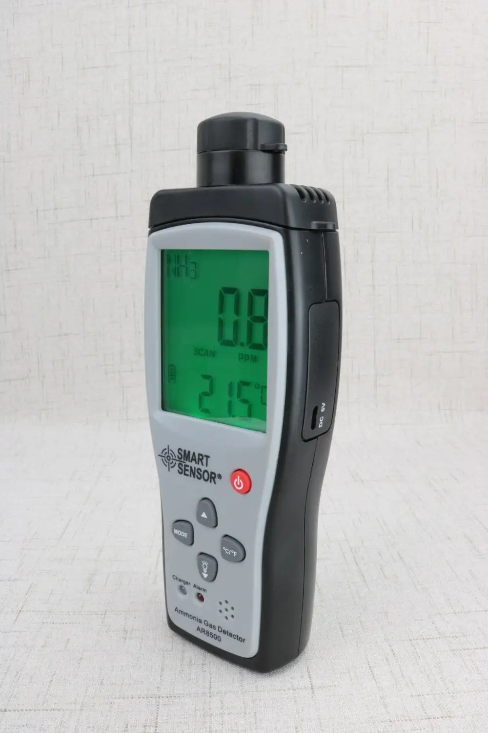 US $164.99 SMART SENSOR Ammonia Gas Detector NH3 Gas Analyzer Meter Tester Air Quality Monitor Handheld 0100PPM Sound Light Alarm AR8500