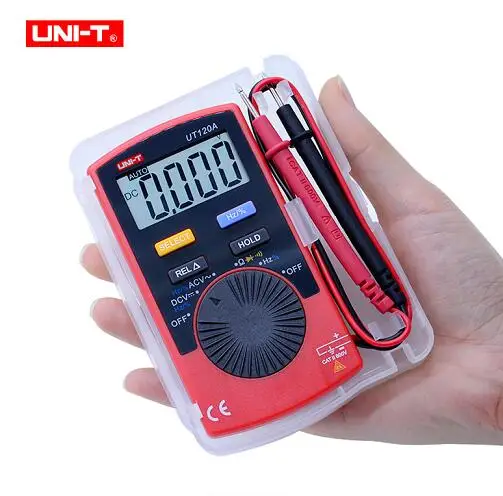 UNI-T UT120A UT120B UT120C Handheld Digital Multimeters Mini multimeter AC/DC frequency multimeter Ammeter Multitester Data Hold - Цвет: UT120A