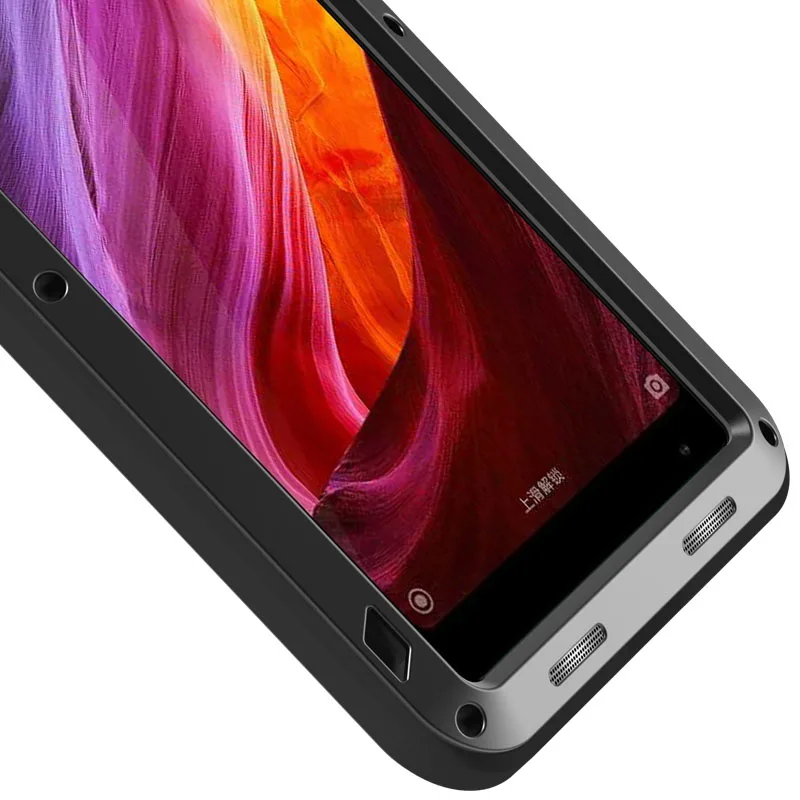 Чехол Love Mei Armor, водонепроницаемый чехол, для Xiaomi mi Mix 2, Fundas, корпус, металлическая подставка, противоударный чехол для Xiaomi mi x 1