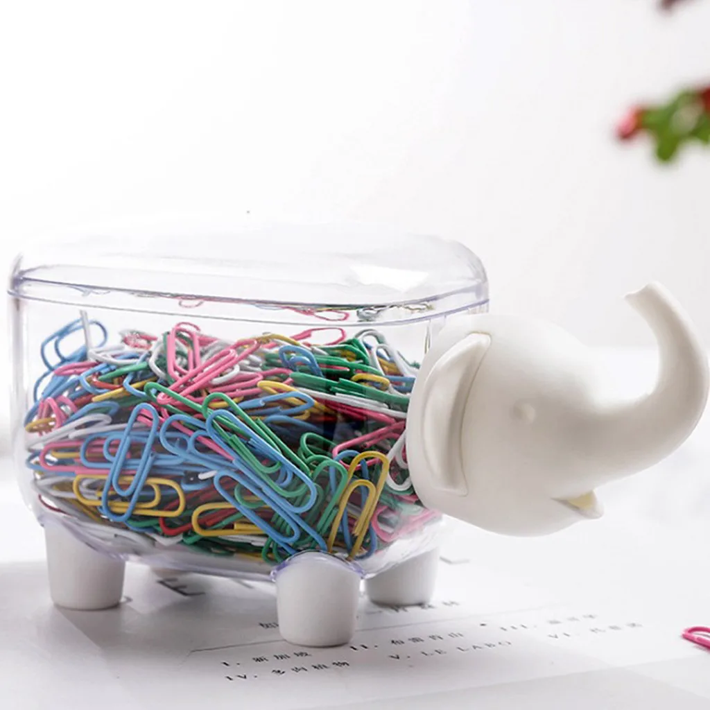 

Three-dimensional Small Elephant Transparent Storage Box Cosmetic Debris storage Dust-proof Cover Storage box #10