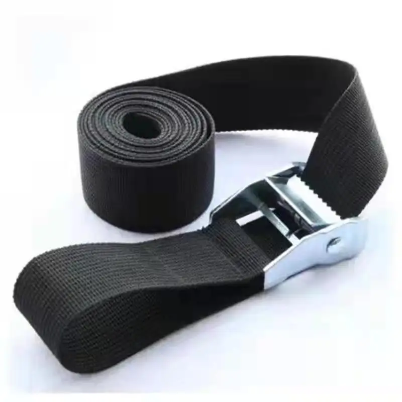 New 6M*25mm Black Tie Down Strap Strong Ratchet Belt Luggage Bag Cargo Lashing With Metal Buckle Dropshipping images - 6