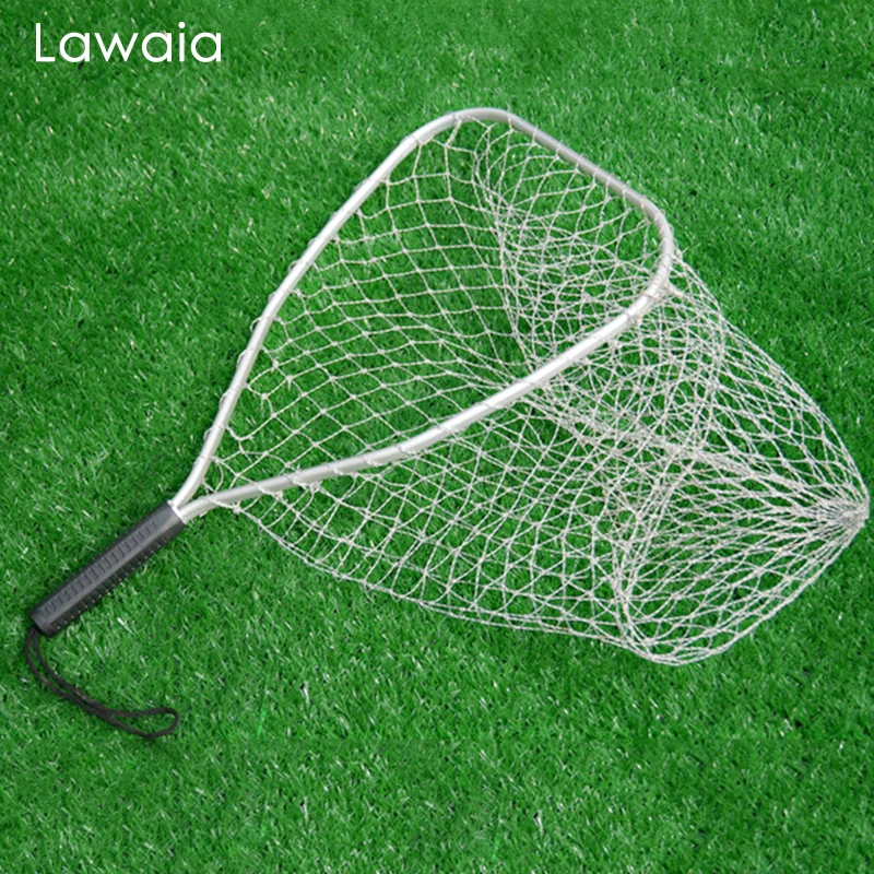 

Lawaia Fly Fishing Net Aluminium Ring Landing Netting Short Handles Transfer Network Telescopic Hand Fish Net Fishing Tool