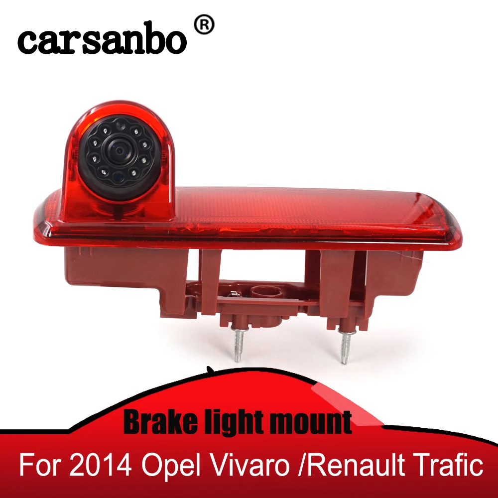 

Carsanbo Car Rearview Brake Light Backup Camera for 2014 Opel Vivaro/2014 Renault Trafic 7'' Rear View Mirror Monitor Optional