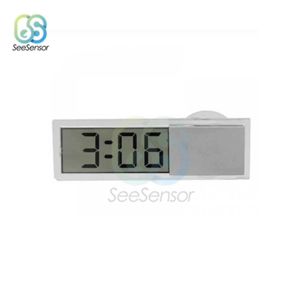 

Car Electronic Clock Home Decor Liquid Crystal Display Desk Table Clocks LCD Car Timer Digital Clock with Suction Cup