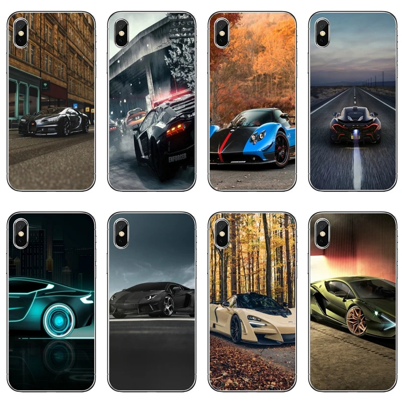 Для iPhone 11 pro XR X XS Max 8 7 6s plus SE 5s 5c iPod Touch 5 6 прозрачный чехол крутой супер автомобиль