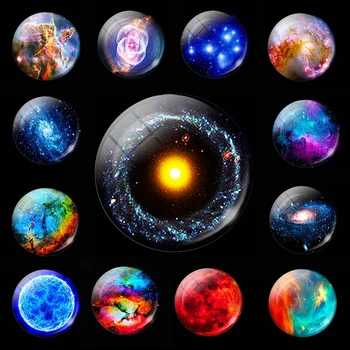 

Cosmic Black Hole Stickers 30mm Glass Cabochon 3d Friend Magnets Refrigerator Magnetic Holder Nebula Message Board Decoration
