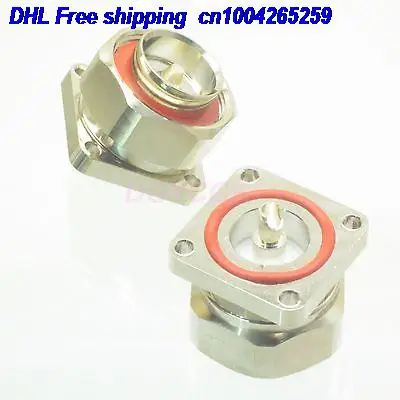 

DHL 50pcs 7/16 DIN male plug female lange solder cup deck mount straight male connector 22-ct