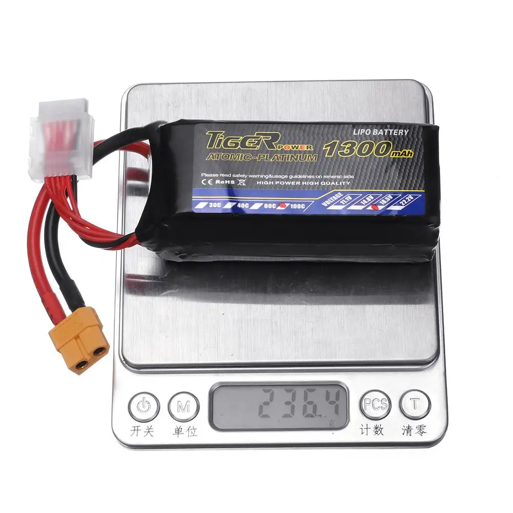 1/2/4 шт. тигр-Мощность 18,5 V 1300 мА/ч, 100C 5S Lipo Батарея XT60 разъем для небольшой гоночный Дрон с видом от первого лица RC Multirotor запасные части Аксессуары «сделай сам»
