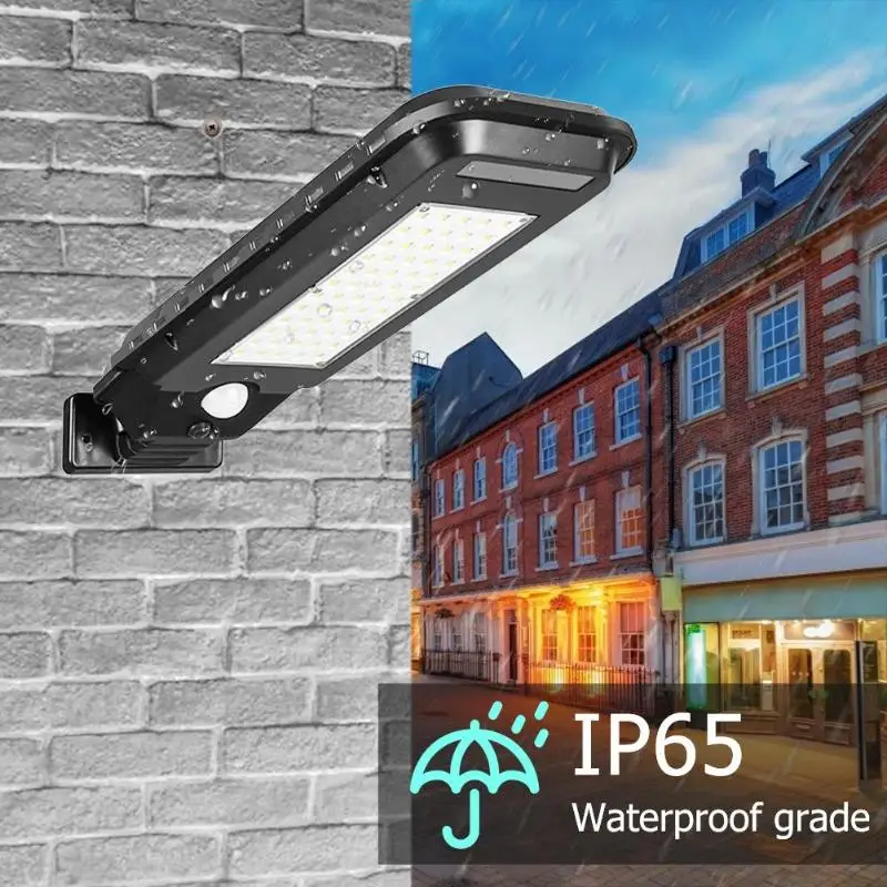 40/60LED Открытый Солнечный уличный свет Водонепроницаемая дворовая дорожка датчик движения лампа